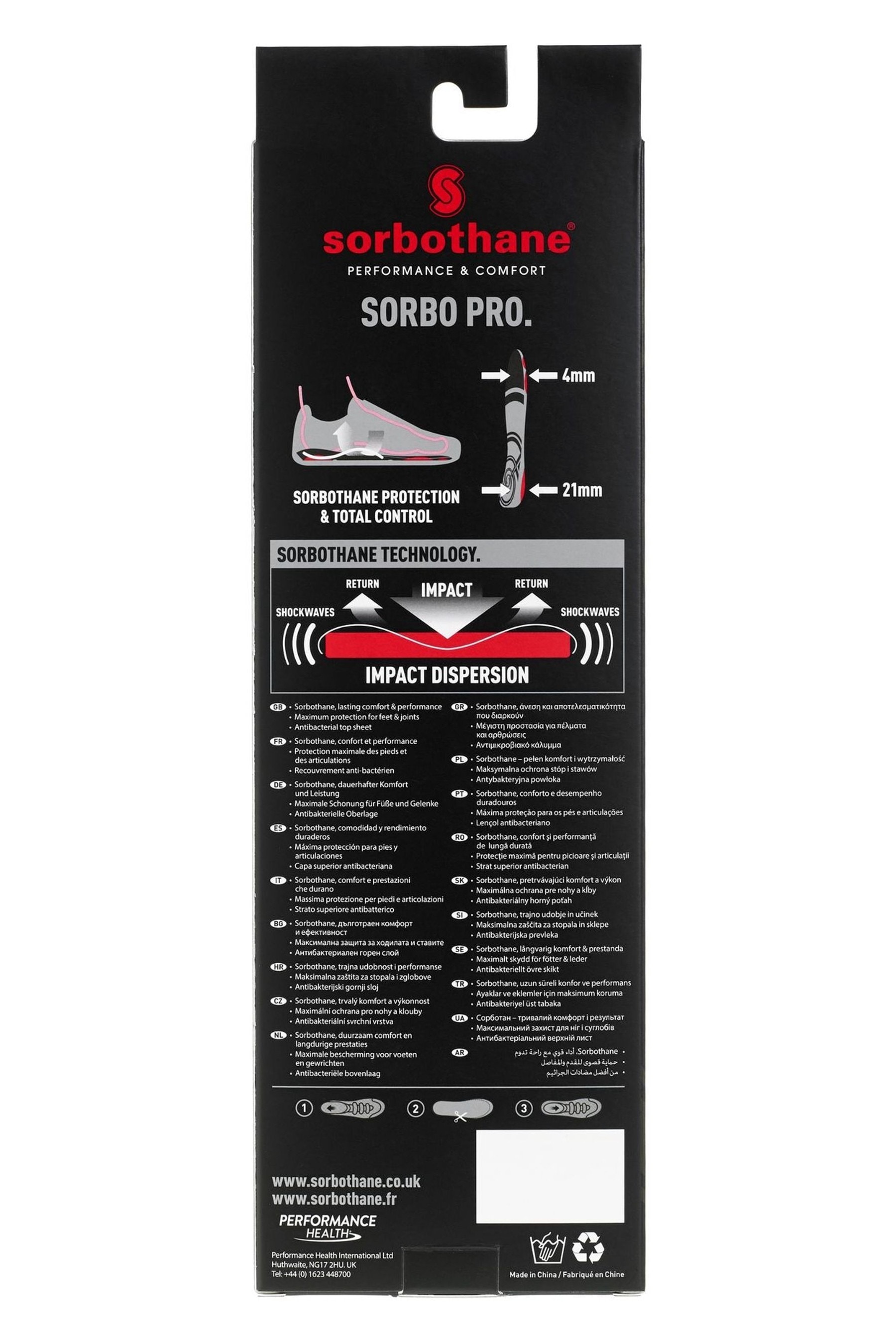 Sorbothane sorbo pro sales total control insoles