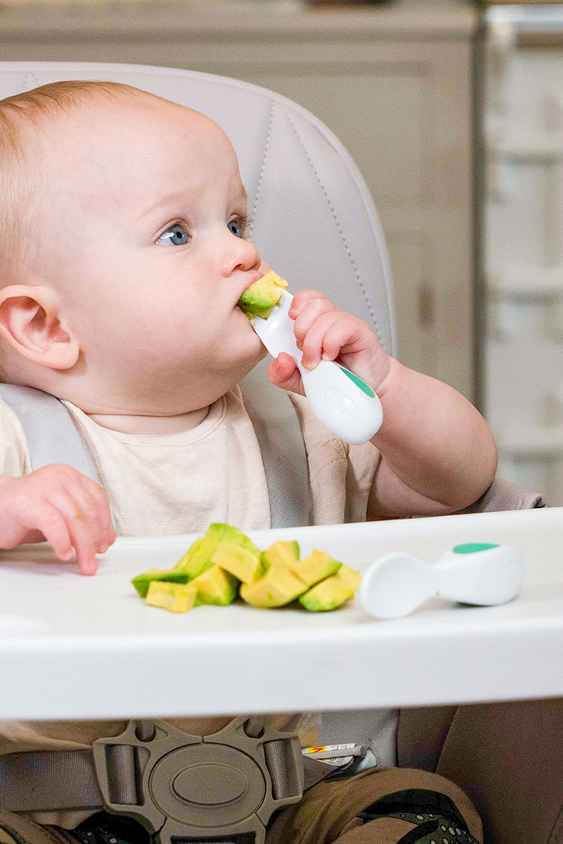 Baby spoon store with case