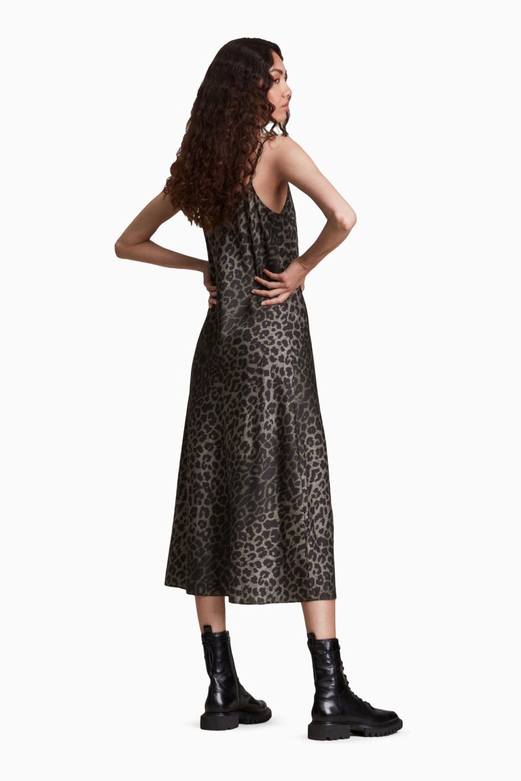 All saints leopard slip deals dress