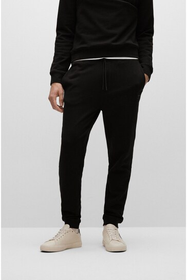 BOSS Black Patch Logo French Terry Tracksuit Jogger Bottoms
