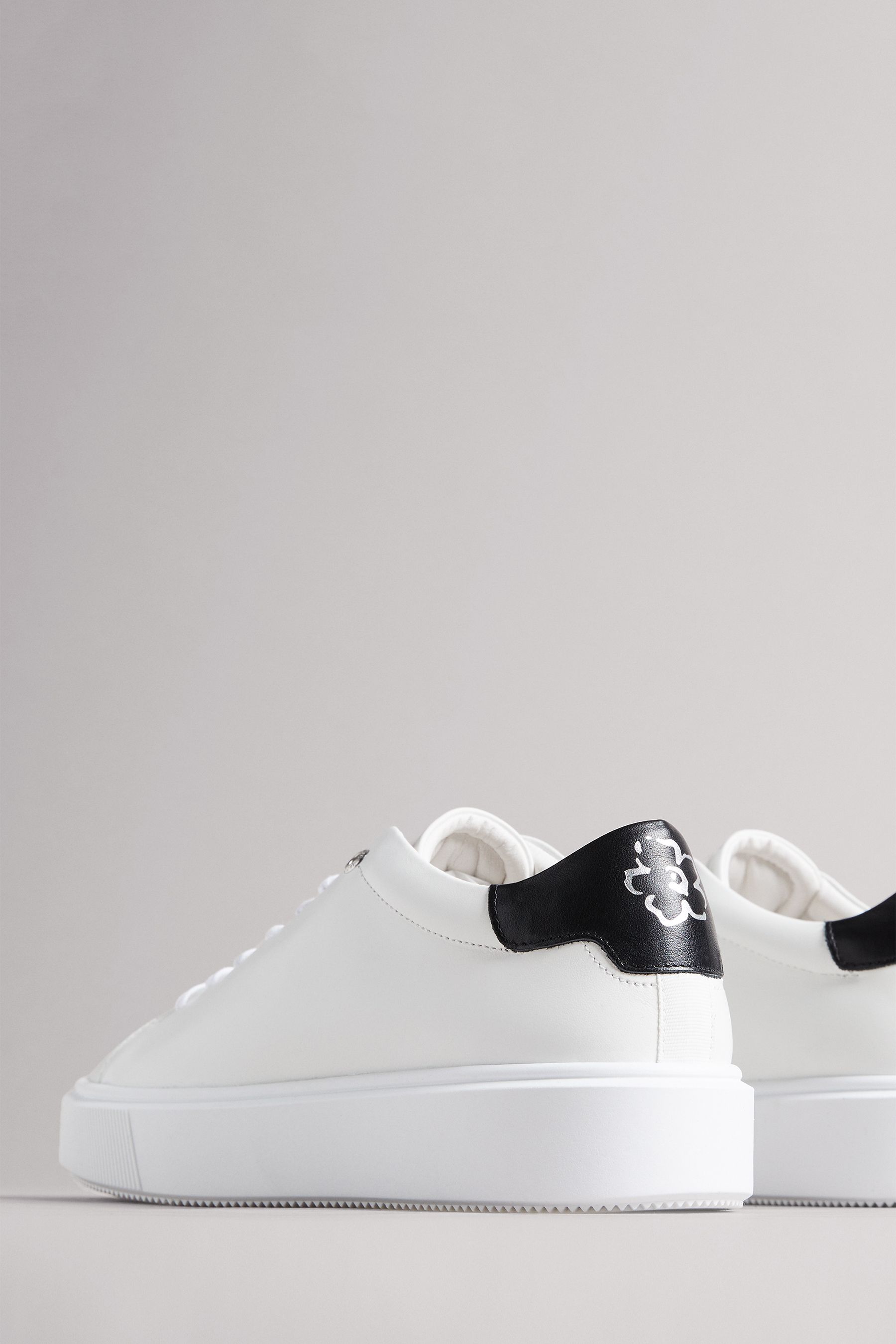 Ted baker white leather trainers with floral sole best sale