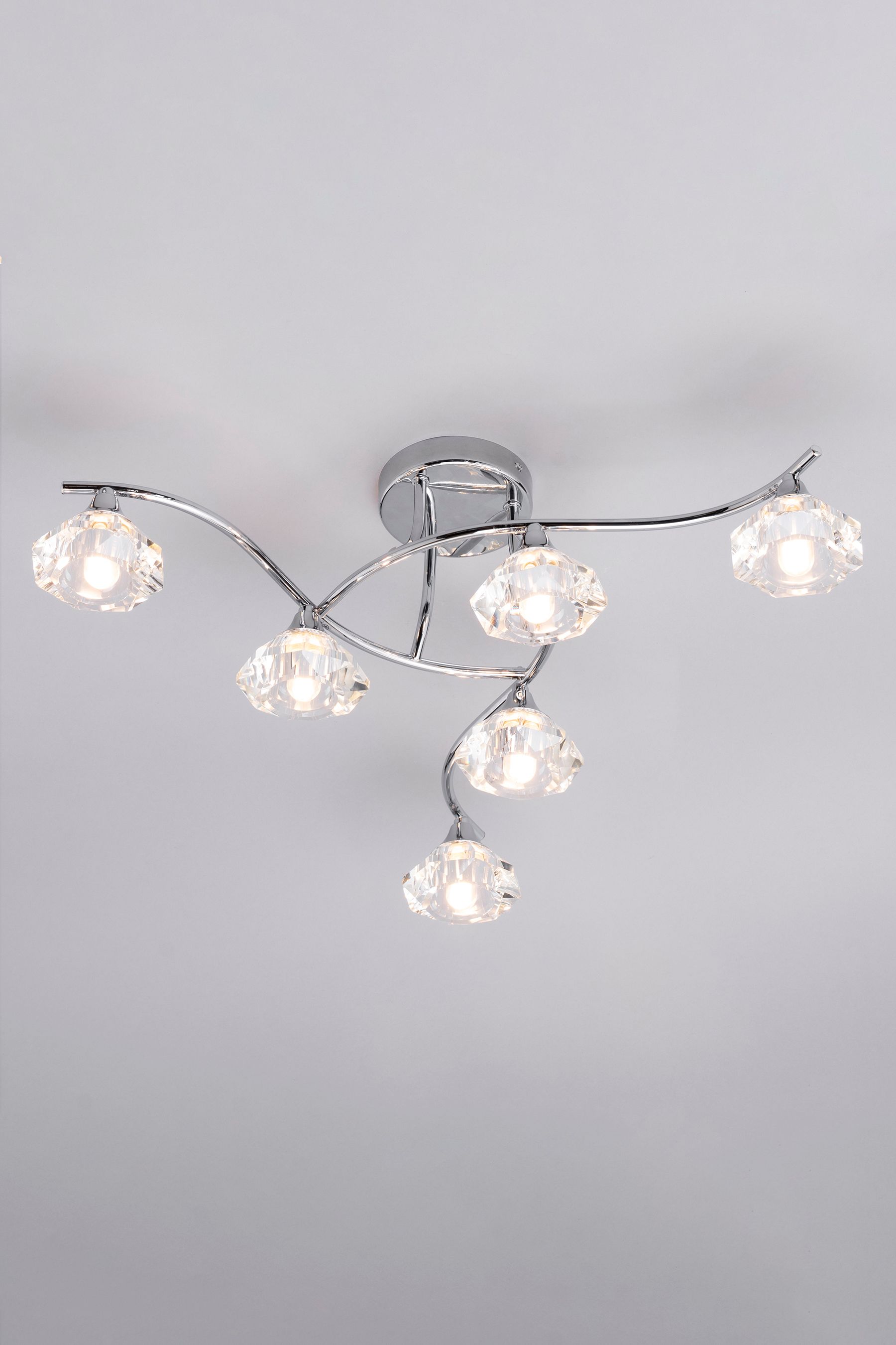Next silver store ceiling light