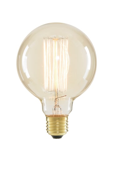 BHS Set of 2 6W LED Large Vintage Globe Filament Lamp