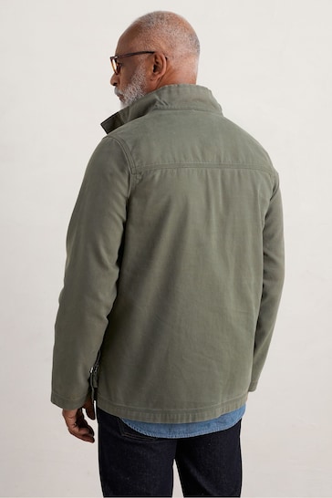 Seasalt Cornwall Green Mens Trelew Smock Coat