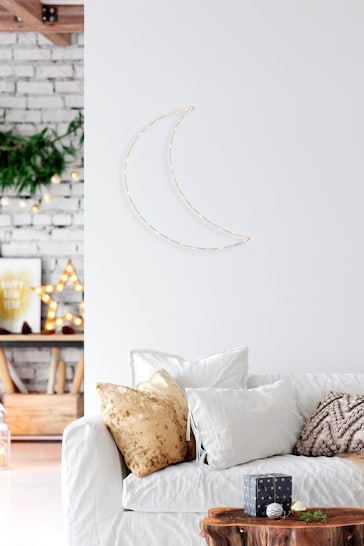 Searchlight LED Moon Shaped Wall Hanging Light