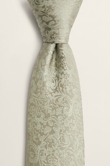 MOSS Floral Swirl Tie