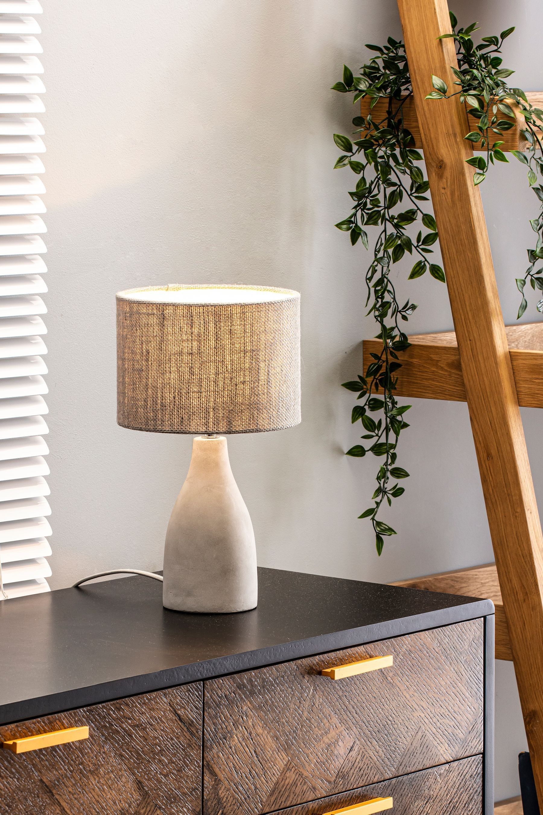 Concrete sales lamp next
