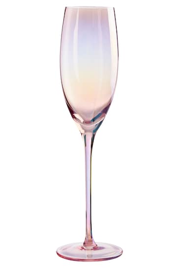 Maison by Premier Pink Champagne Flutes Frosted Deco Champagne Glass