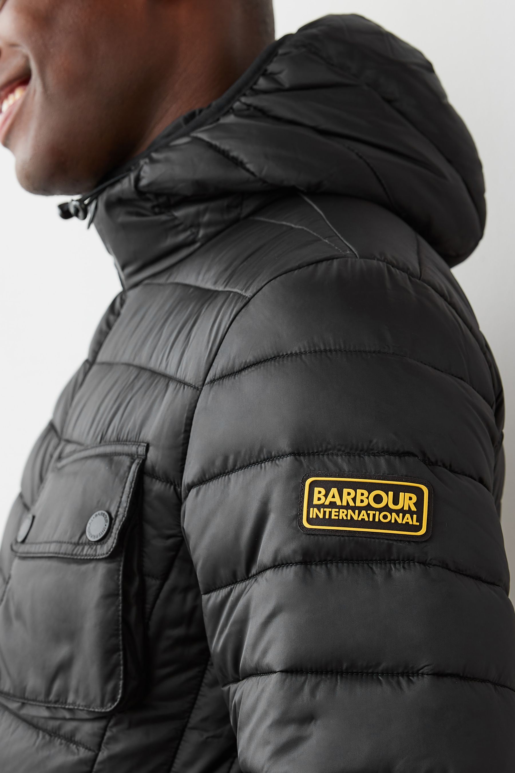 Barbour ouston online jacket black