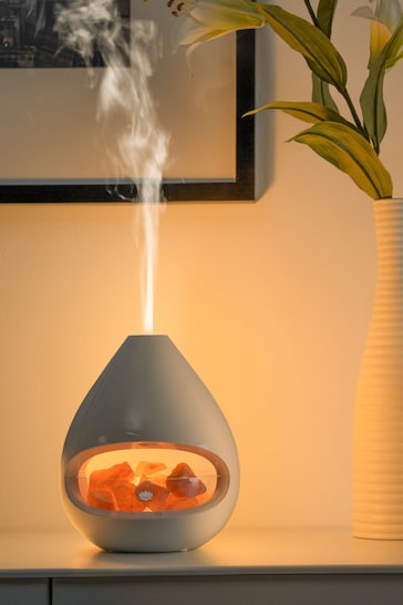 Made by Zen Glo Himalayan Salt Crystal Aroma Electric Diffuser with Ambient Light