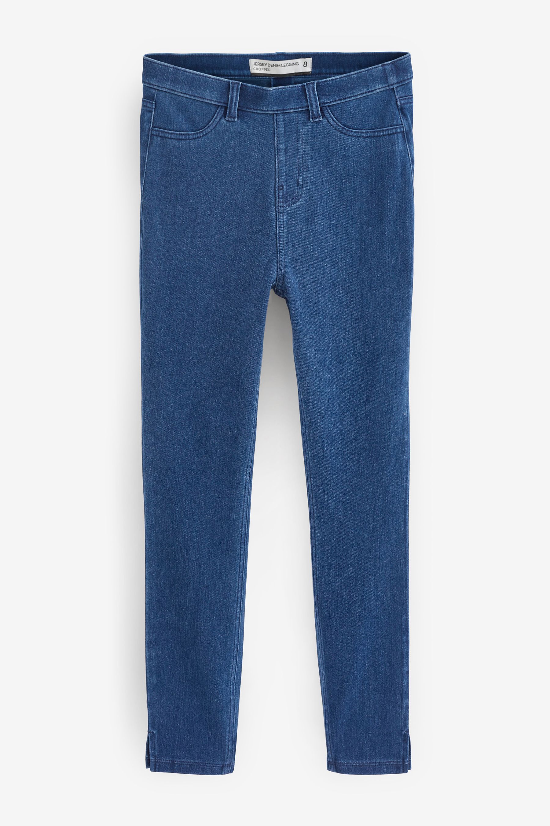 Blue jean capri leggings discount