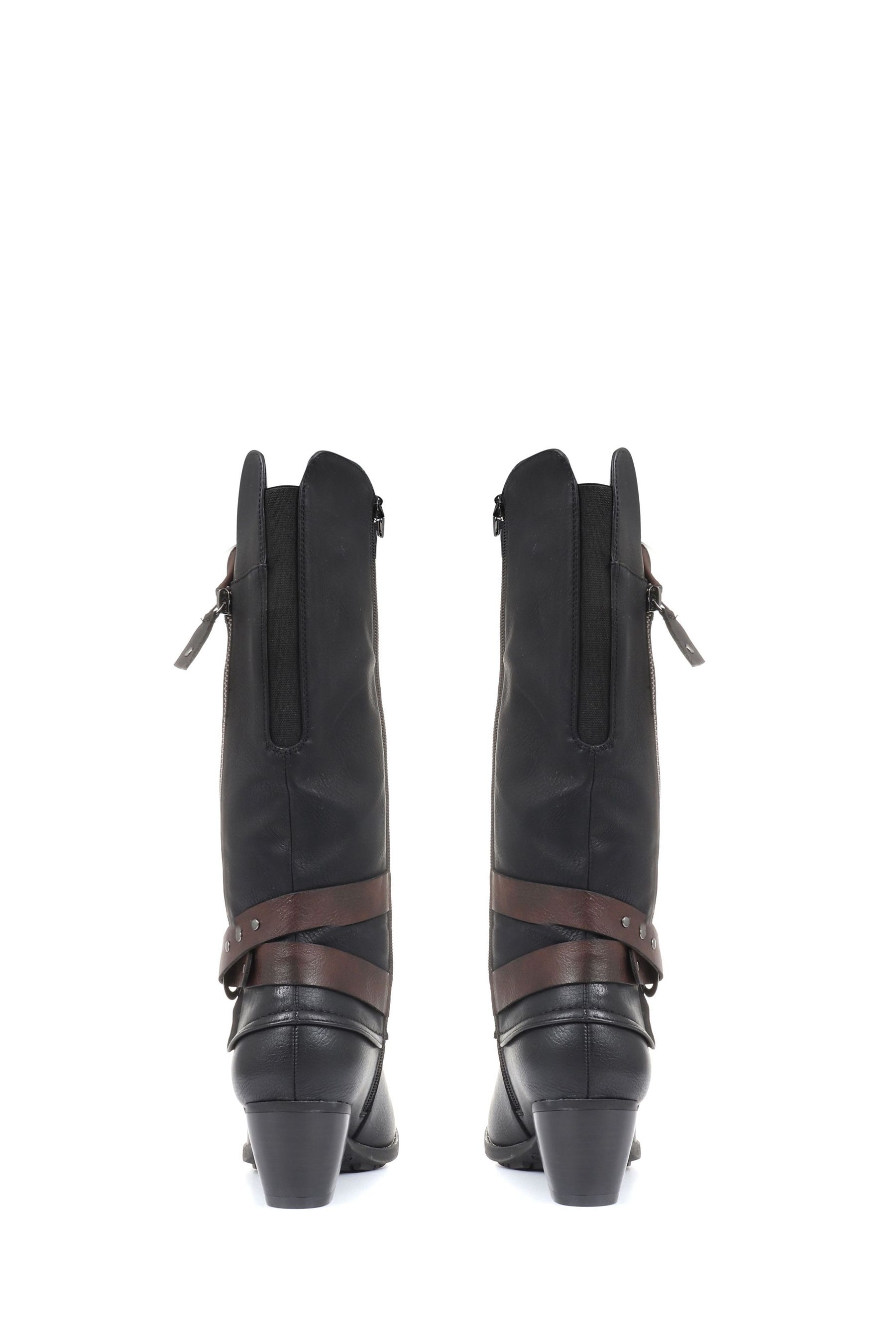 Slouch boots low cheap heel