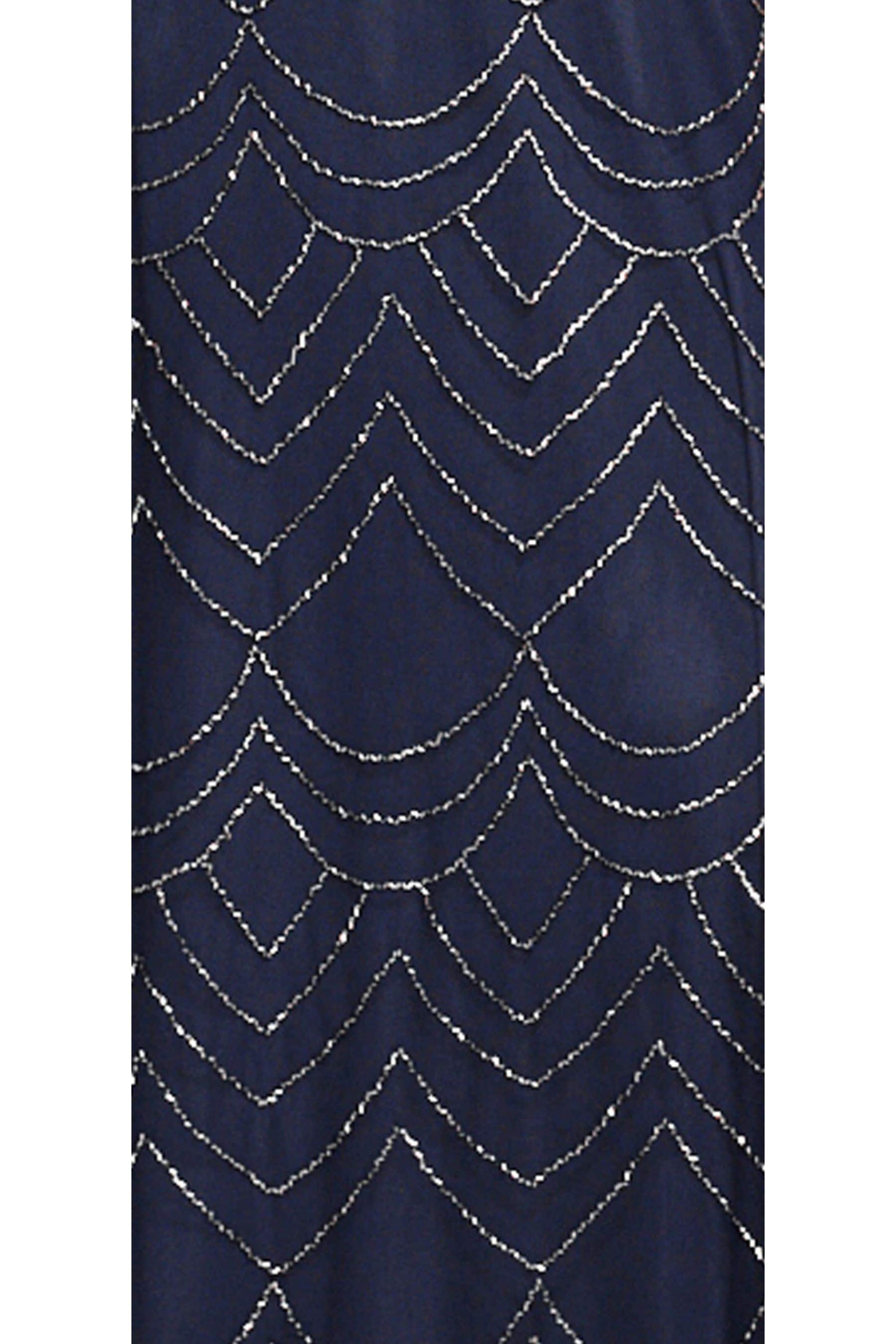 Buy Adrianna Papell Short Sleeve Blouson Beaded Gown from the Next