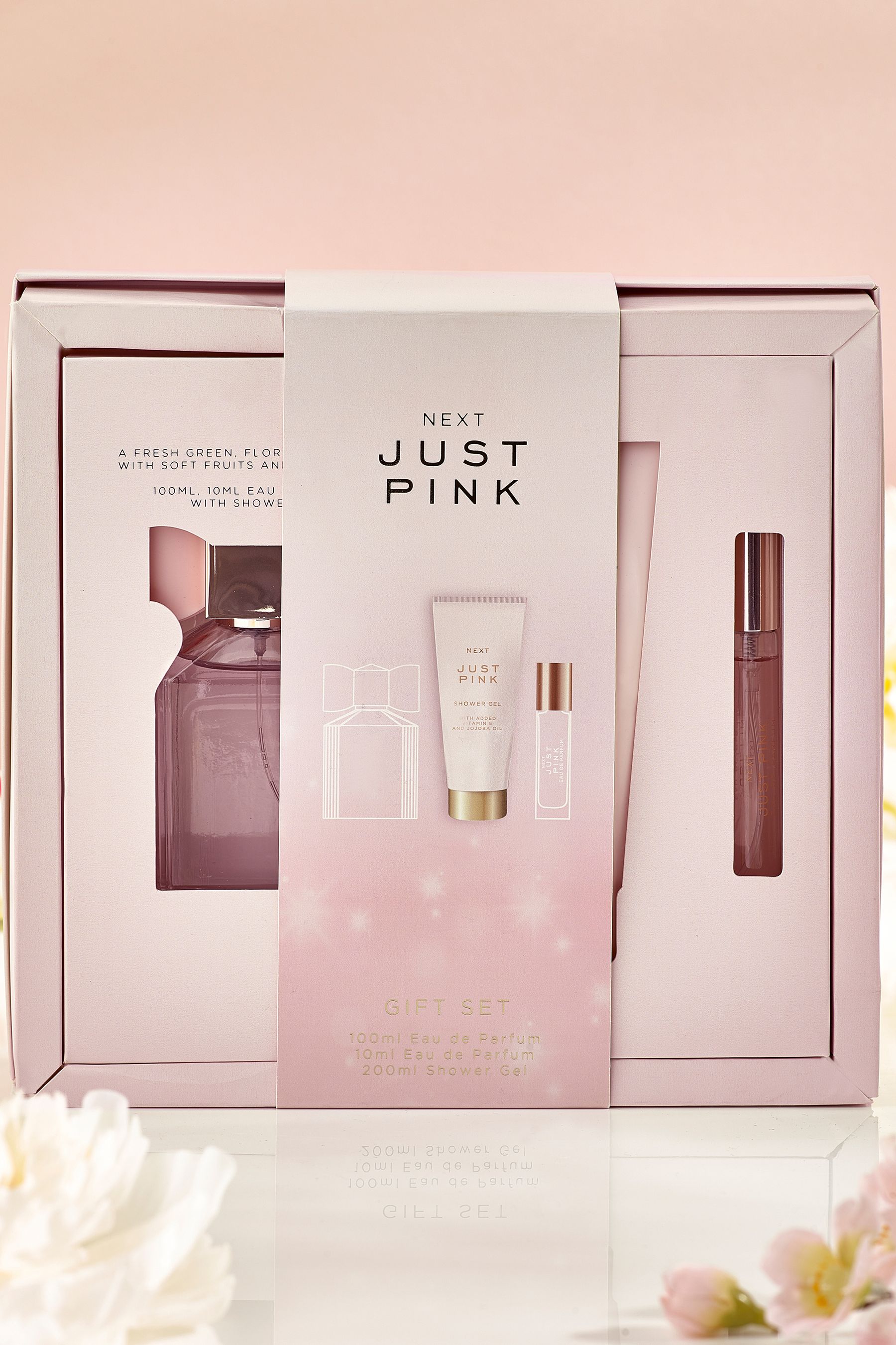 Just Pink 100ml And 10ml Eau de Parfum And Shower Gift Set