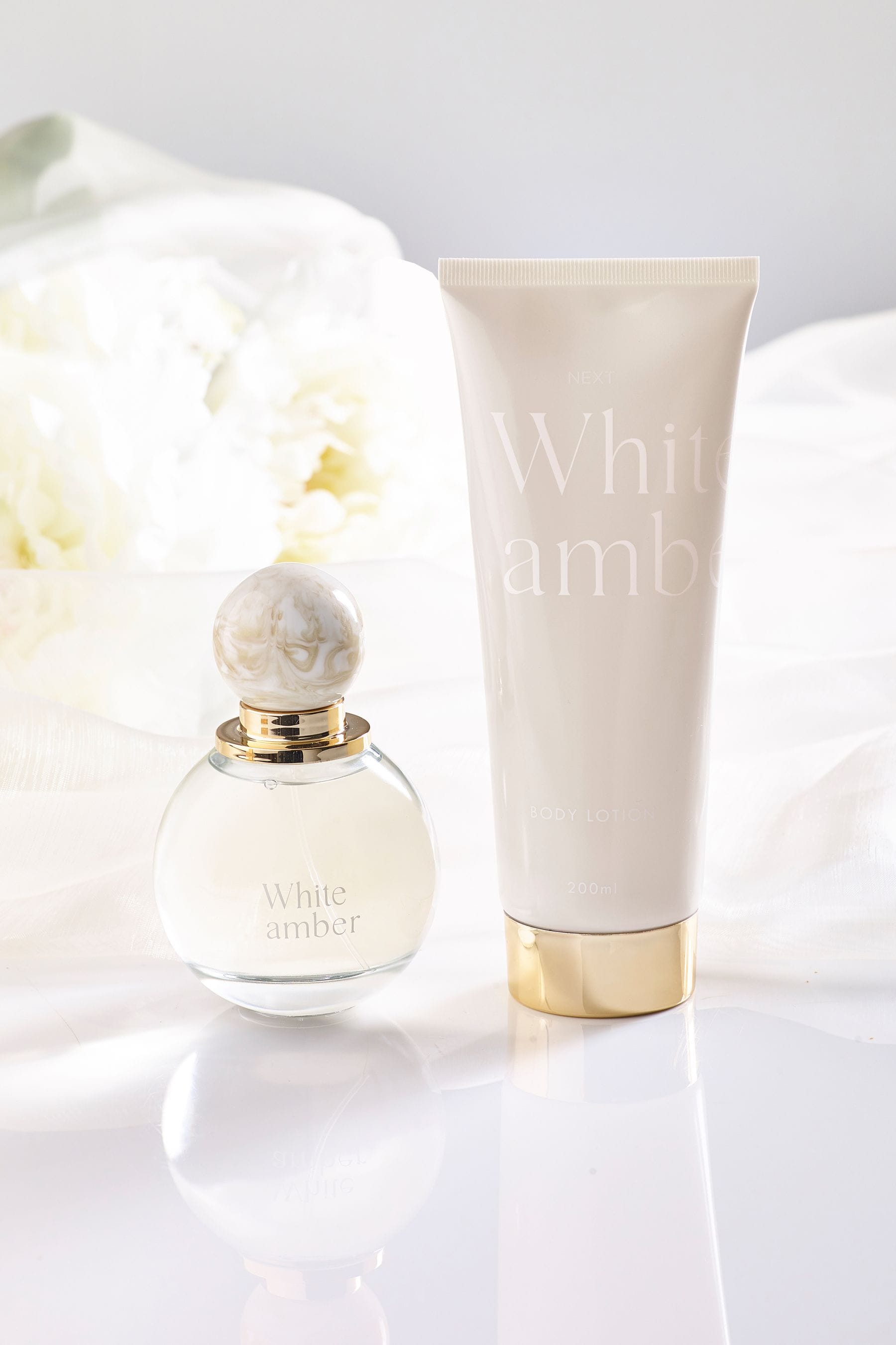 Buy White Amber 100ml Eau de Parfum Perfume and 200ml Body Lotion