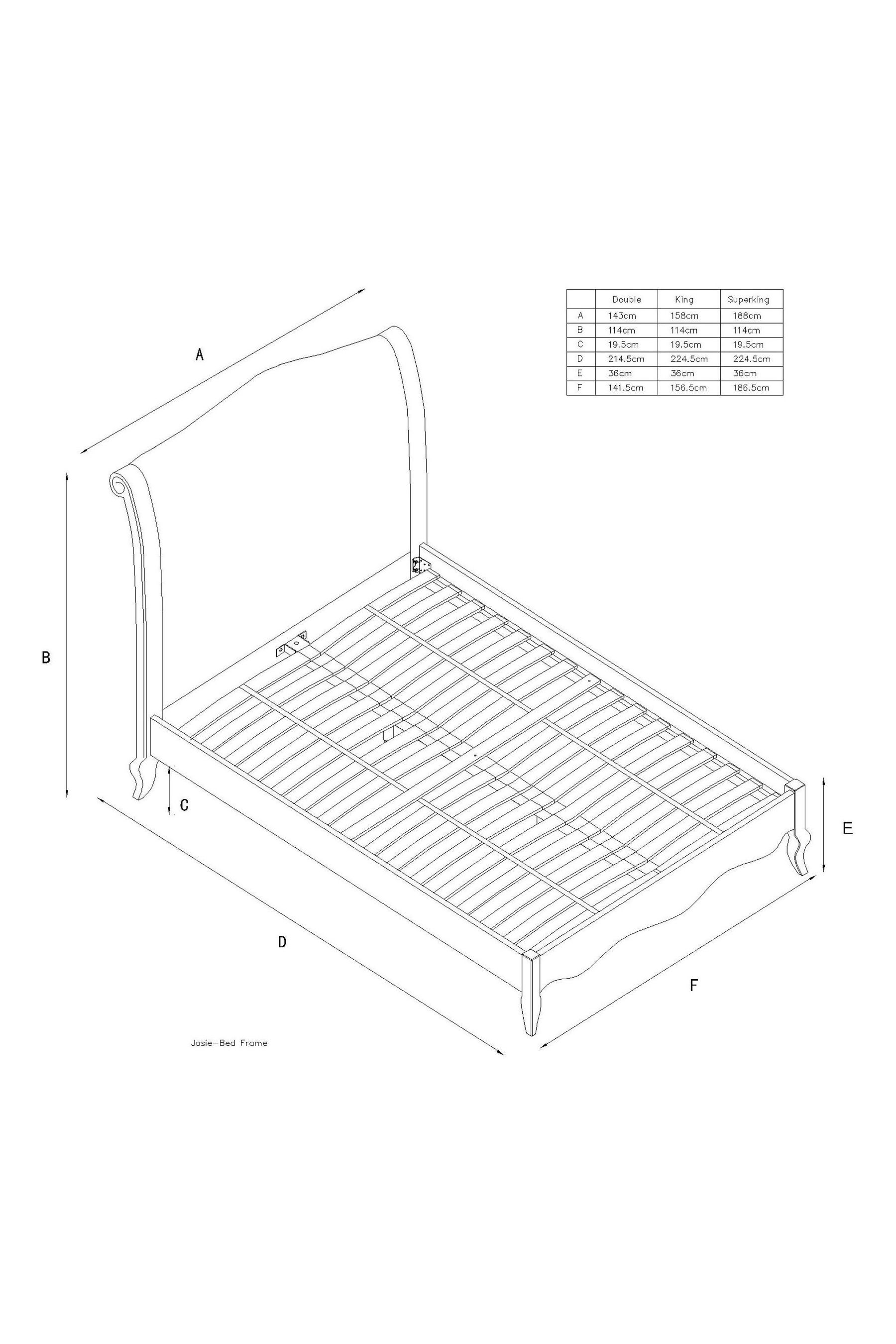 Light natural store wood bed frame