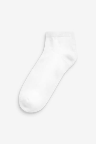 White Cushion Sole Trainer Socks 4 Pack