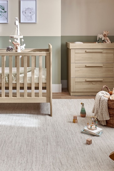 Mamas & Papas Light Oak Atlas 2 Piece Furniture Set Cot Bed