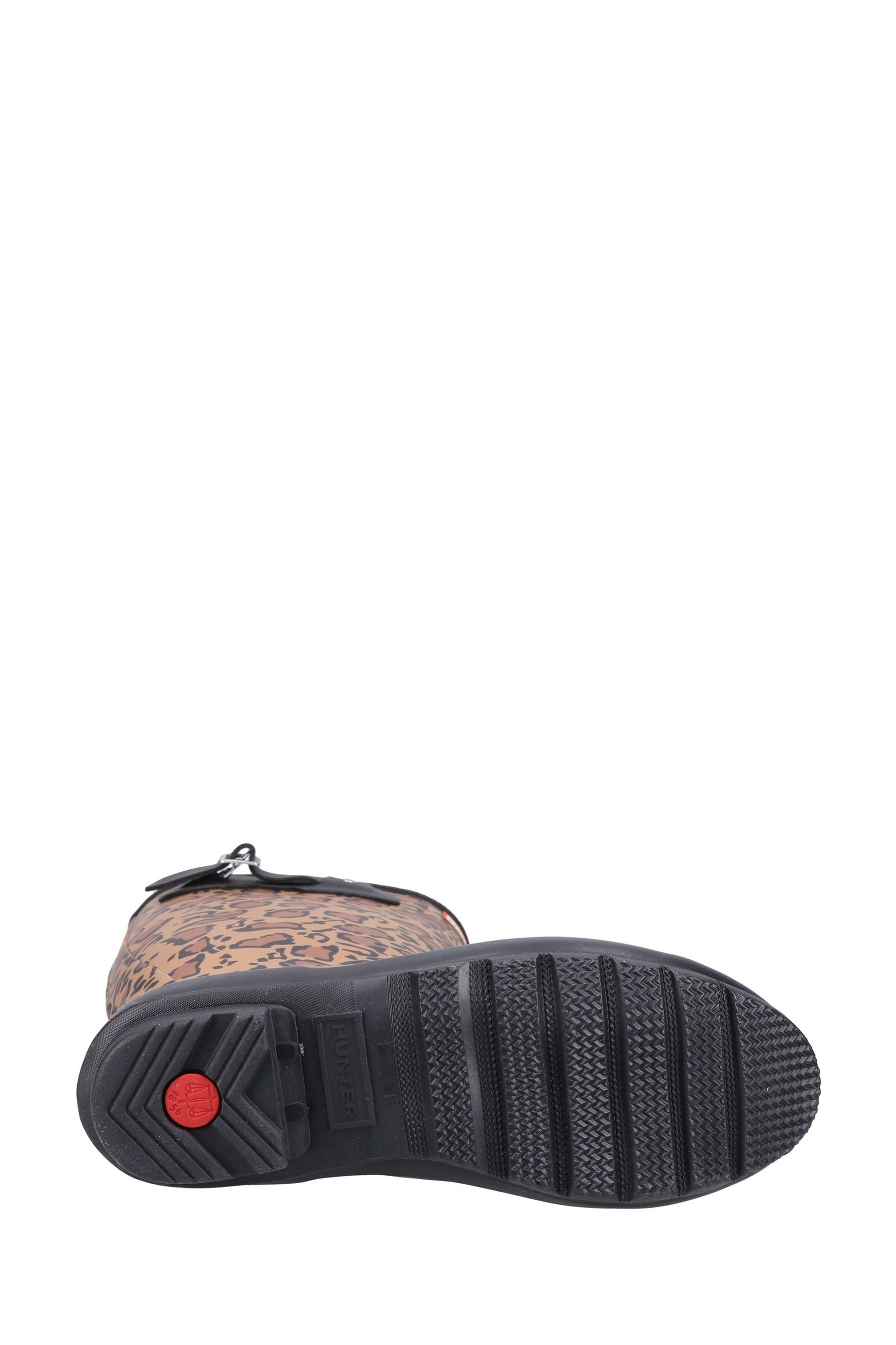 Hunter leopard top print wellies