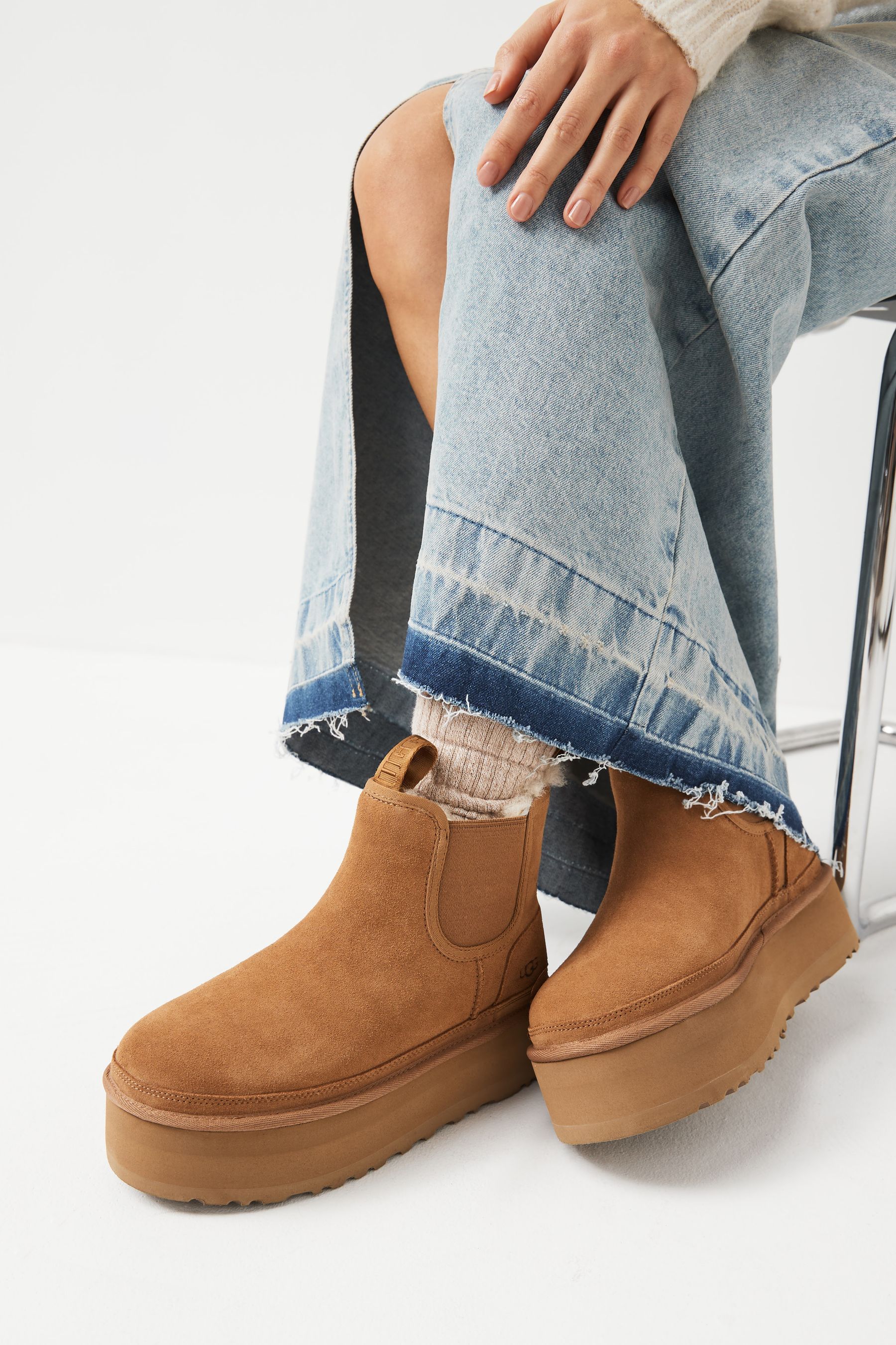 Buy UGG Brown Neumel Platform Chelsea Boots from the Next UK online shop
