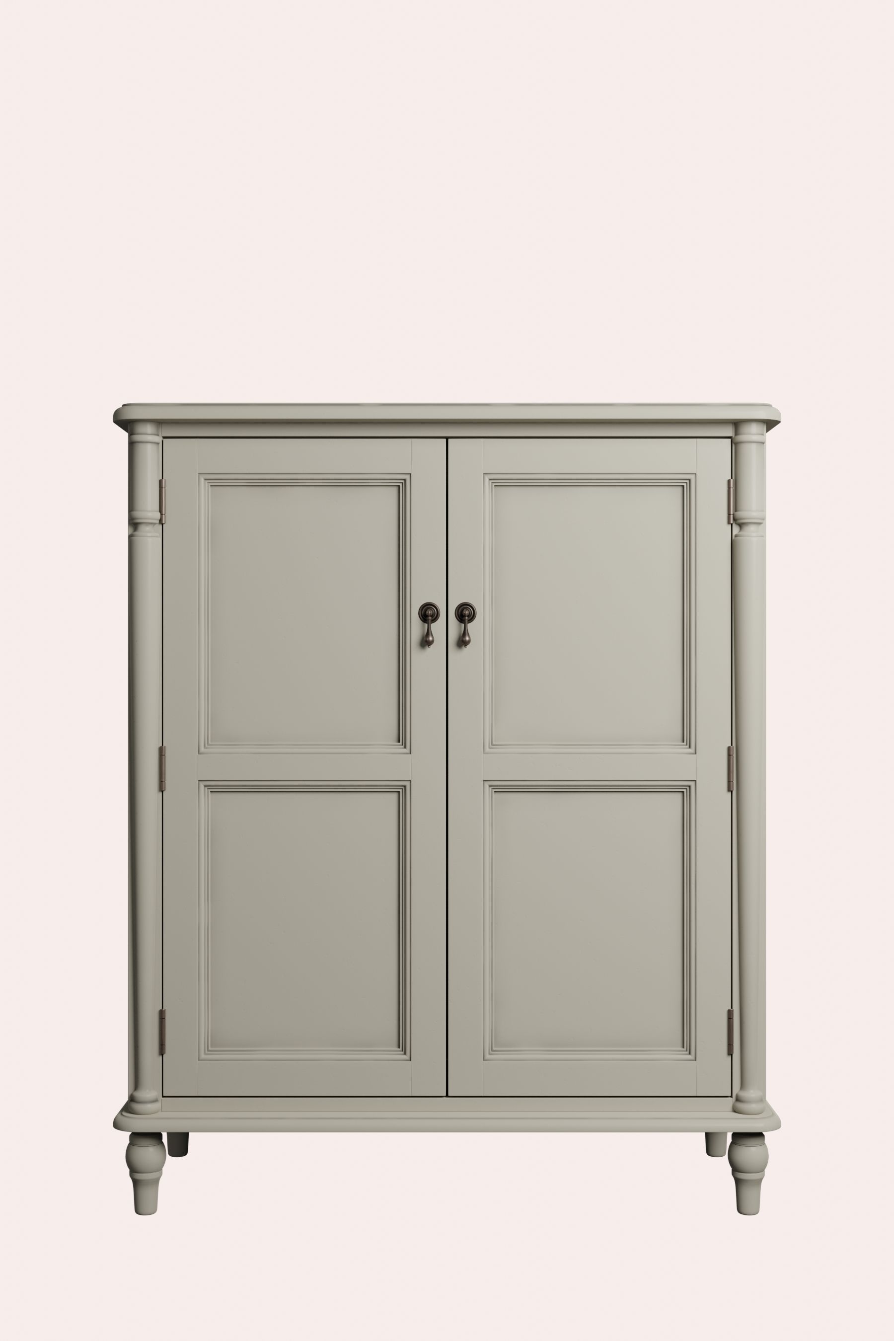 Buy Laura Ashley Dove Grey Clifton Two Door Shoe Storage Unit from