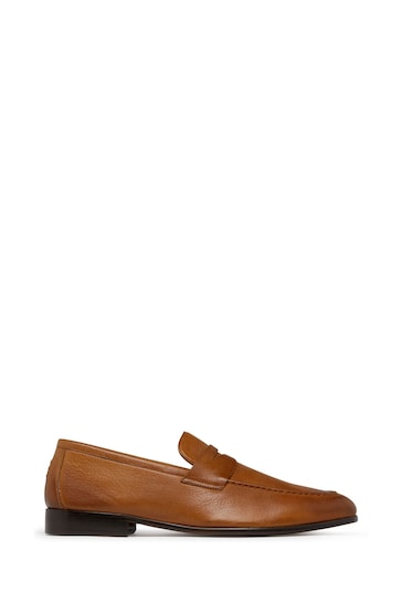Oliver Sweeney Natural Keyworth Tumbled Calf Leather Penny Loafers