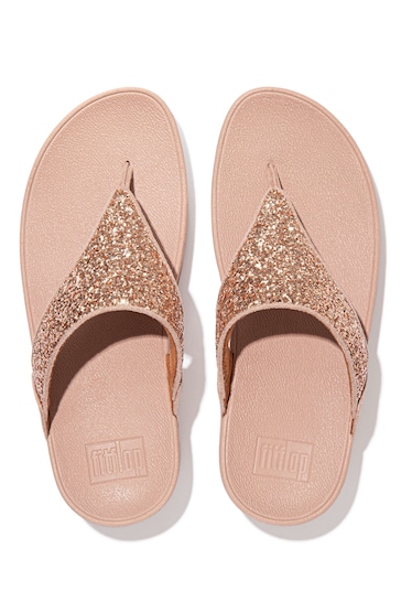 FitFlop Lulu Glitter Toe-Post Sandals