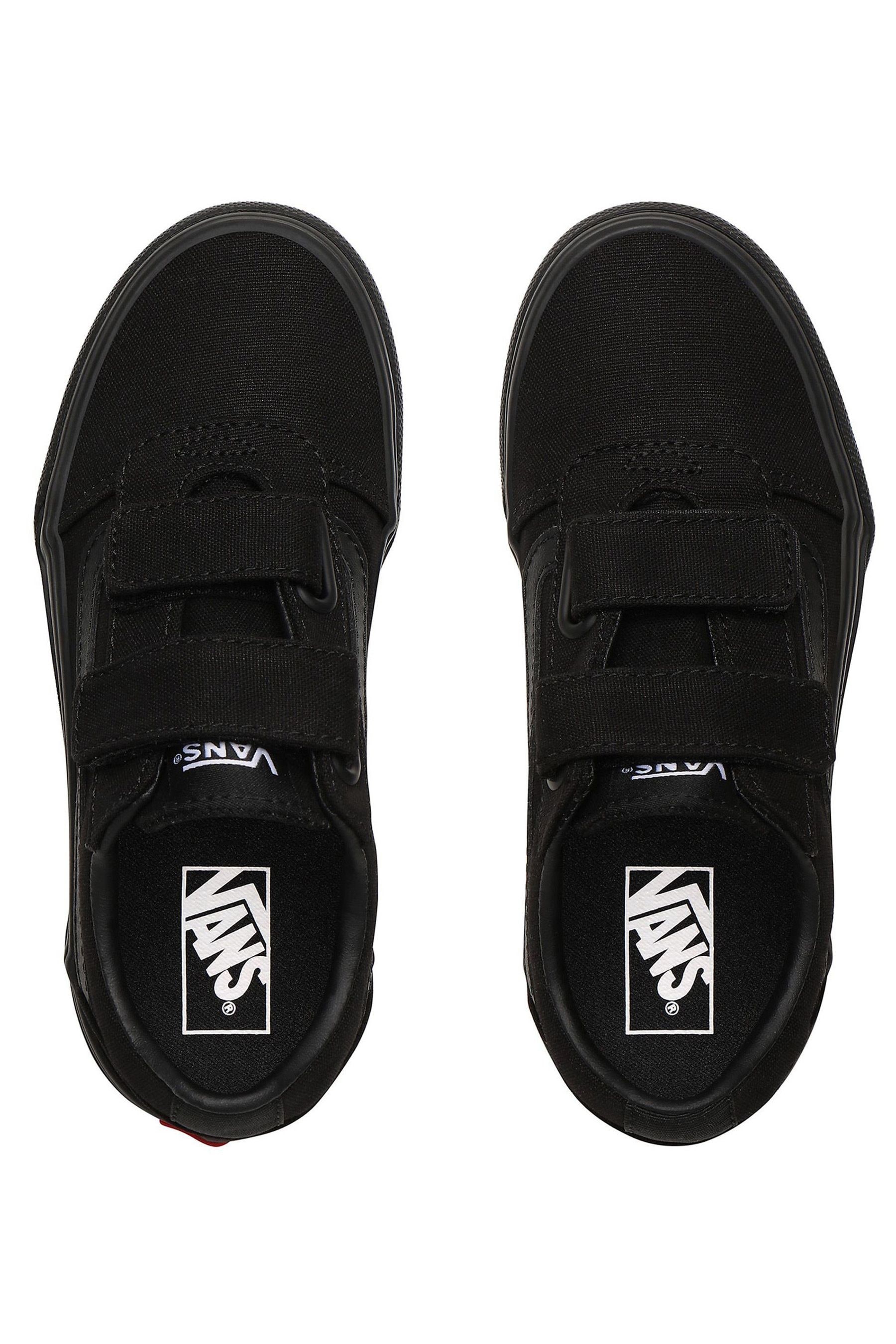 Black vans outlet with velcro