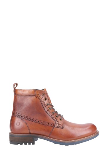 Cotswold Tan Brown Dauntsey Lace up Boots
