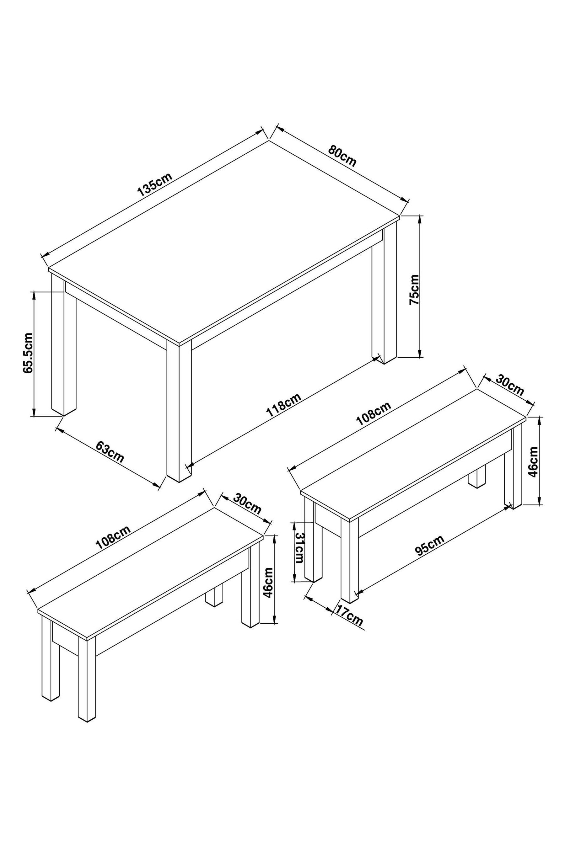 Next dining best sale bench set