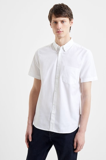 French Connection Oxford Short Sleeve White Shirt