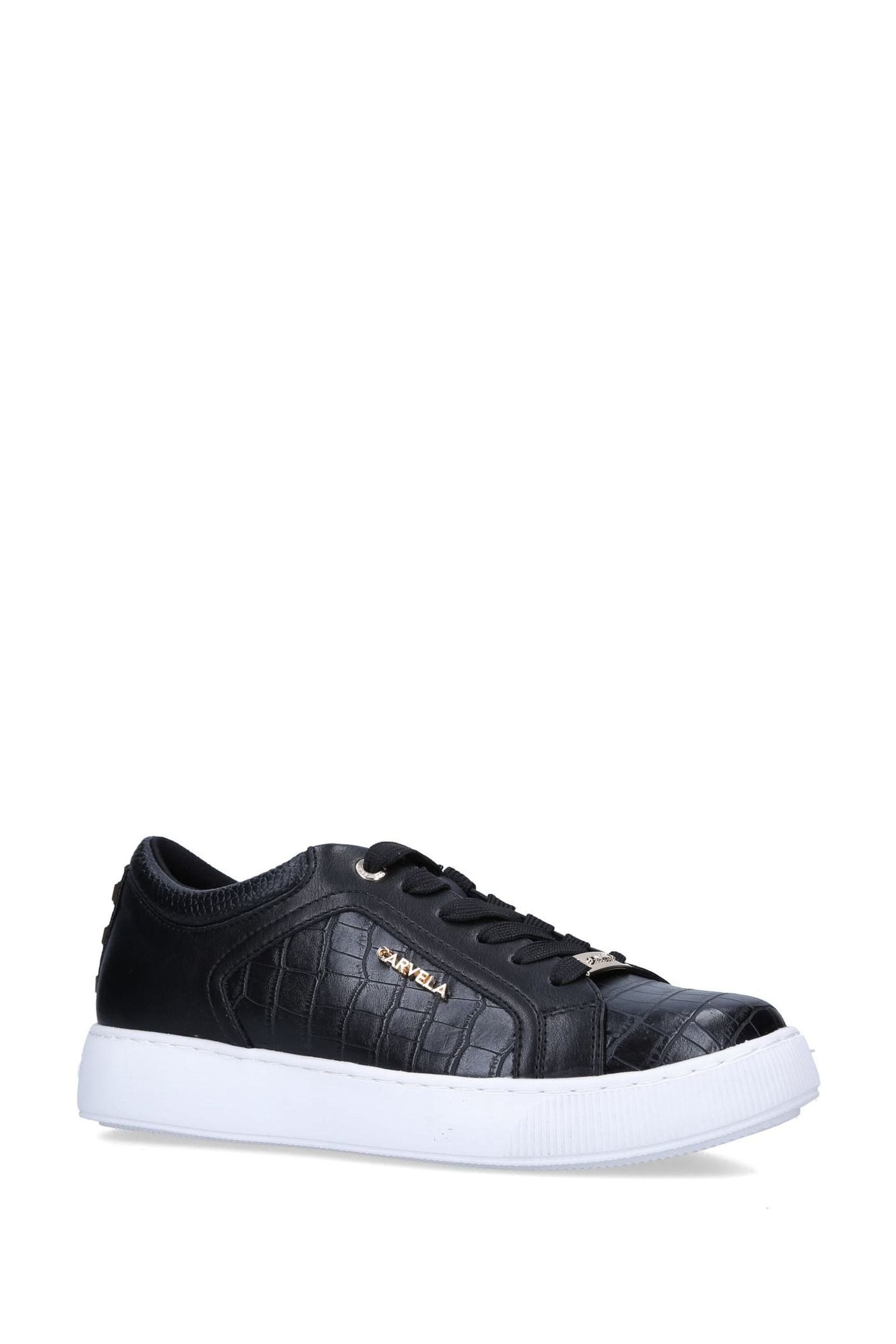 Womens black carvela trainers online