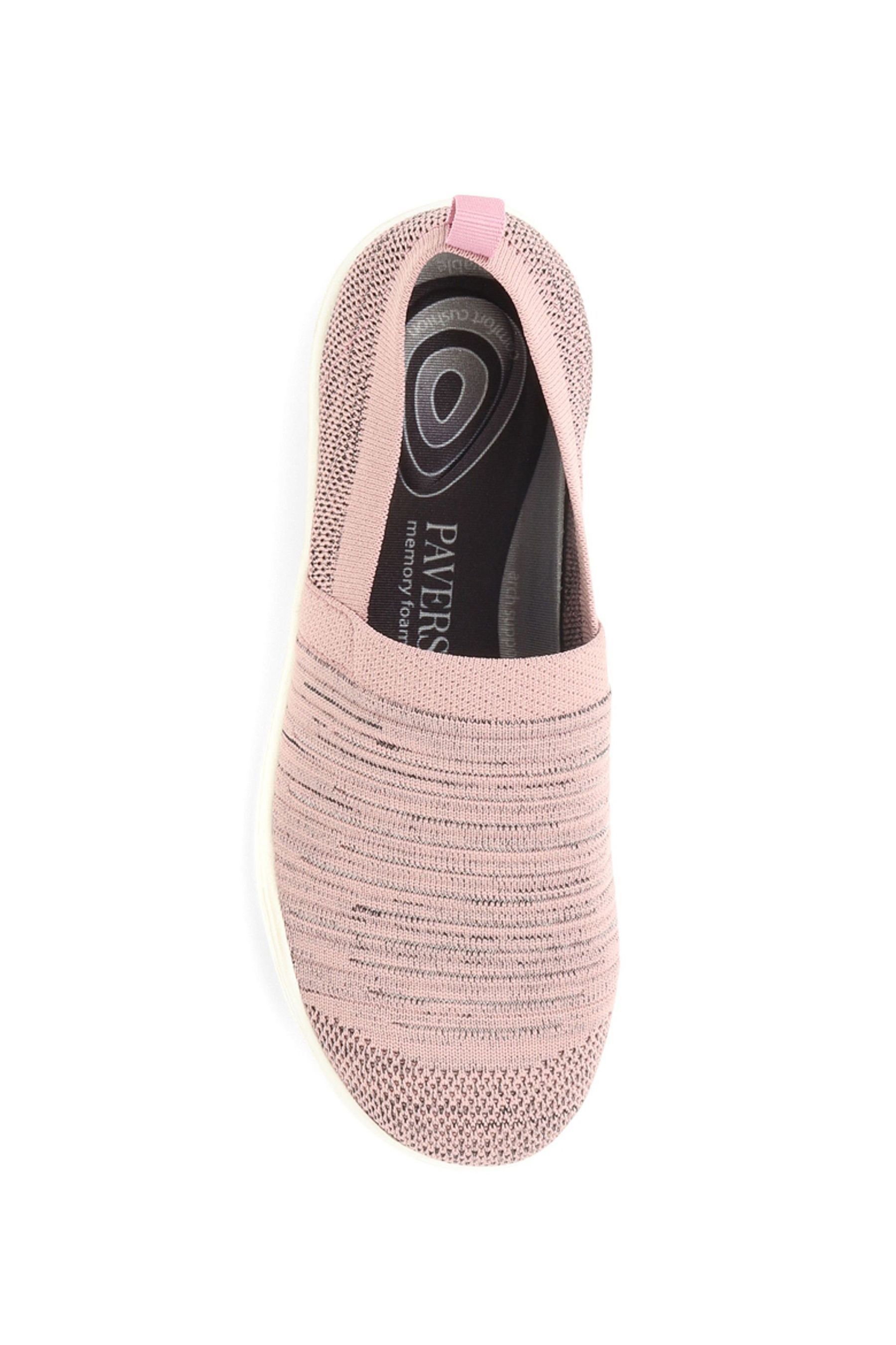 Pavers Pink Lightweight Slip On Trainers