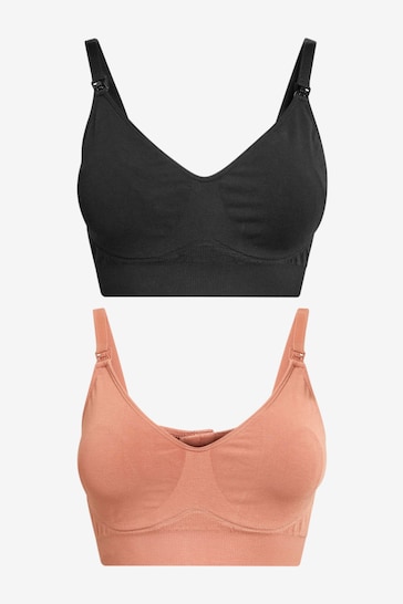 Buy Seraphine Brown Bamboo Nursing Bras Twin Pack from the Next UK online  shop