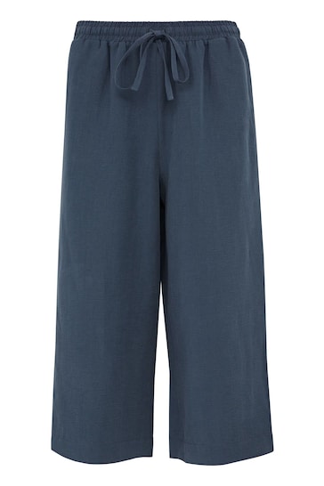 Celtic & Co. Womens Blue Cropped Trousers