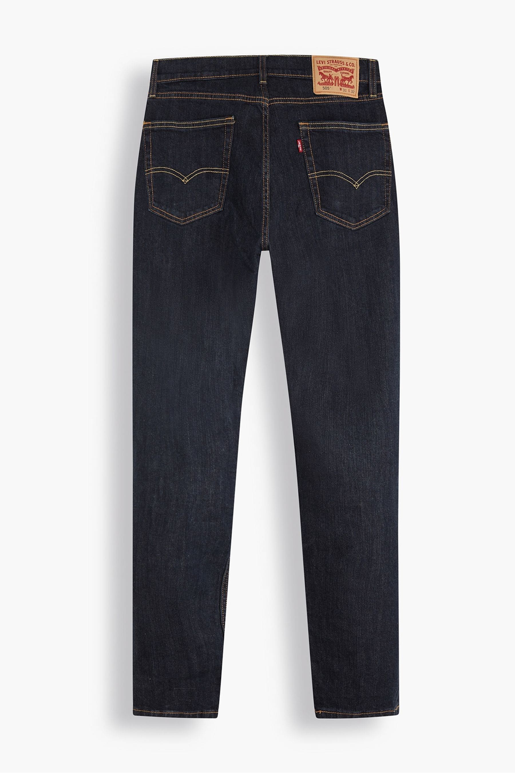 Levi s Dark Rinse 505 Straight Fit Jeans