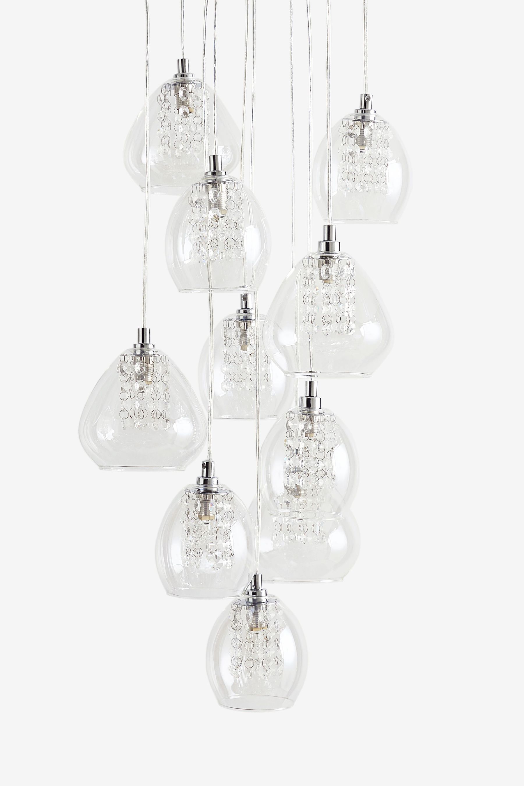Buy Clear Bella 10 Light Cluster Ceiling Light from the Next UK