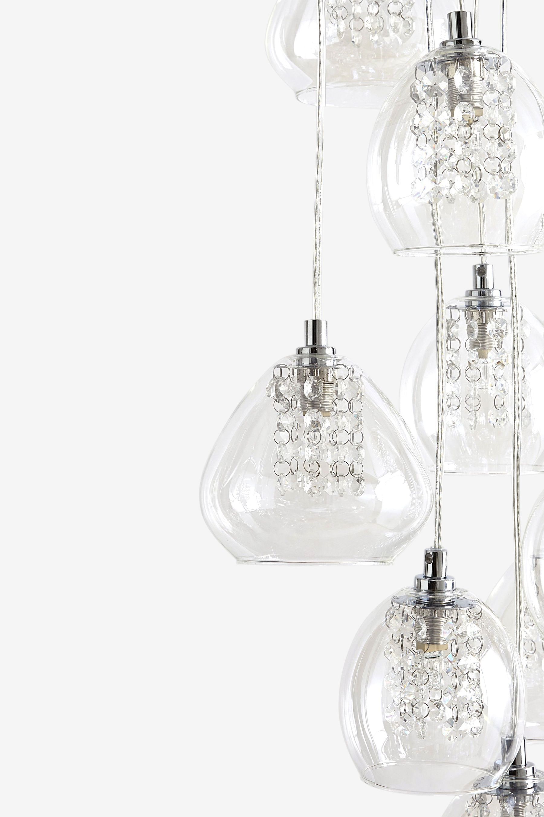 Buy Clear Bella 10 Light Cluster Ceiling Light from the Next UK