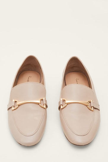 Phase Eight Natural T-Bar Leather Mules