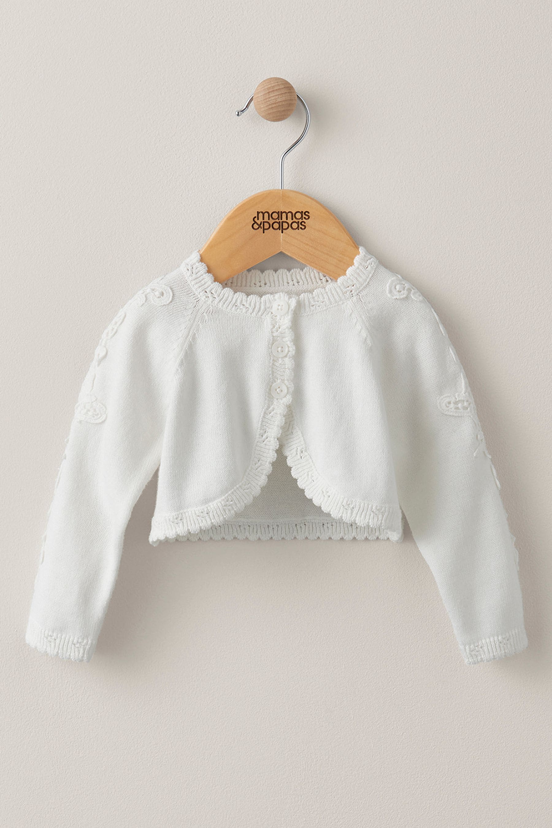 Baby white bolero top