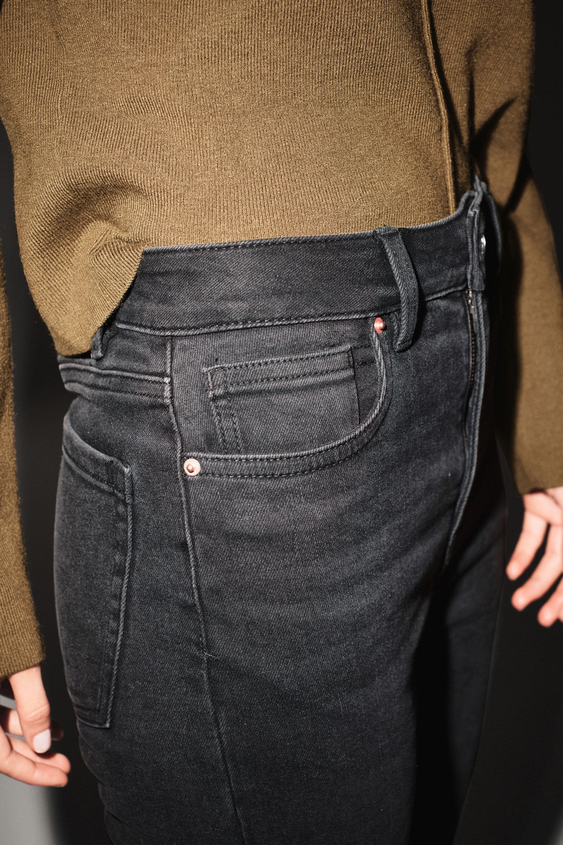 Black raw best sale edge jeans