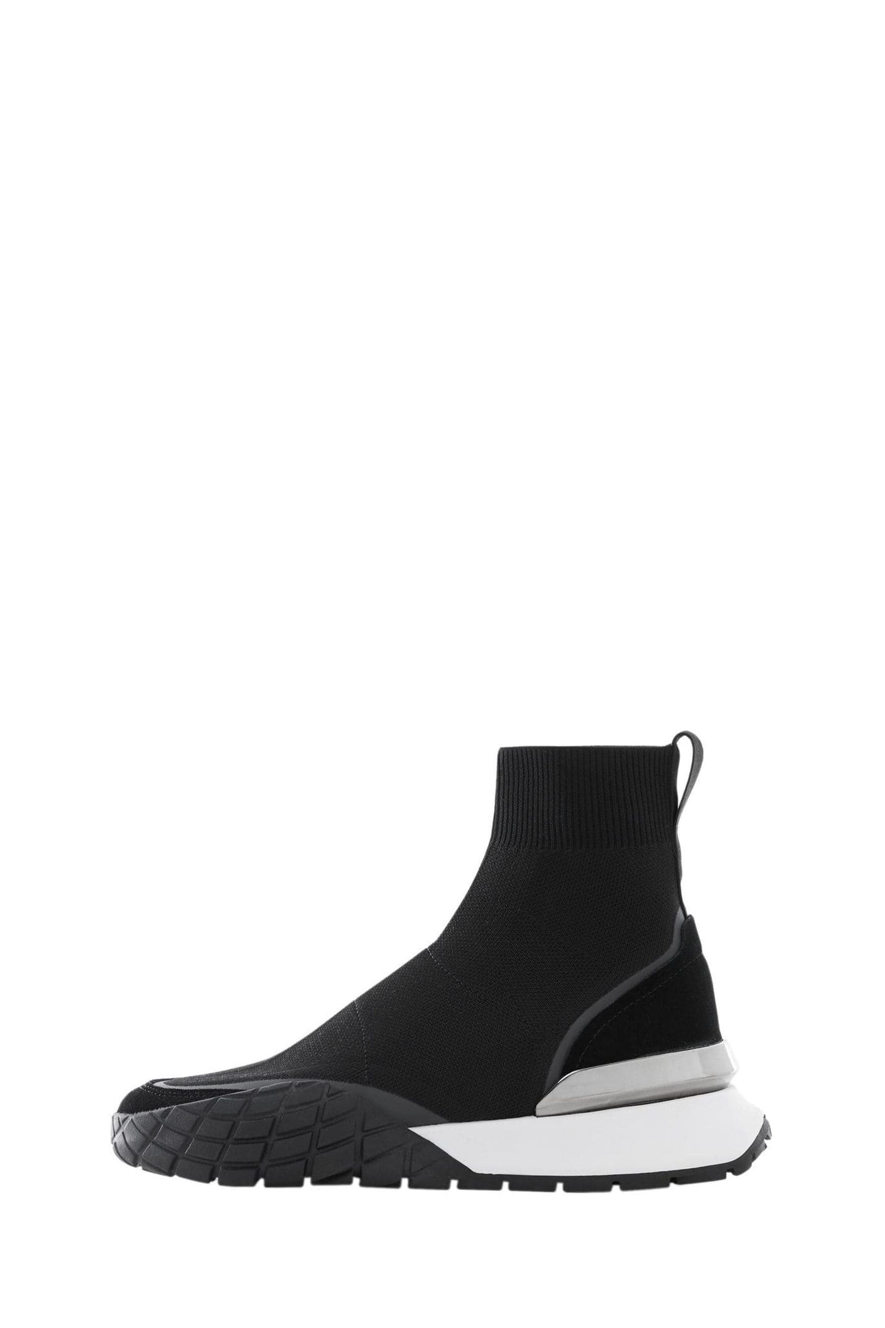 Buy Mango Sole Sock Sneakers Black Trainers from the Next UK