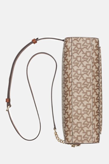 DKNY Bryant Small Chain Cross Body Bag in Brown