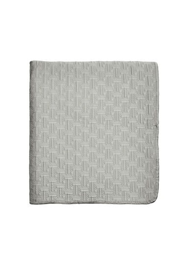 Ted Baker Silver T Quilted Polysatin Bedspread