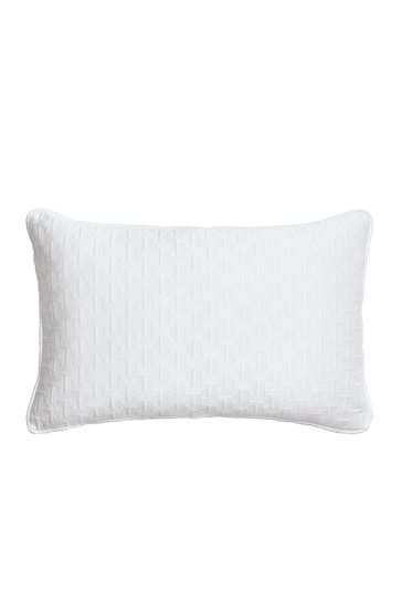 Ted Baker White T Quilted Polysatin Cushion