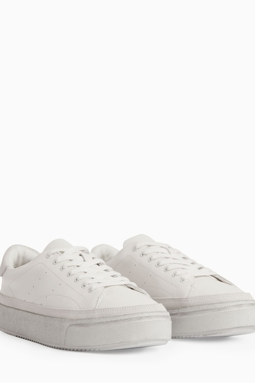 AllSaints White Trish Sneakers