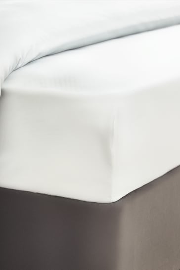 Silentnight White Pure Cotton Fitted Sheet