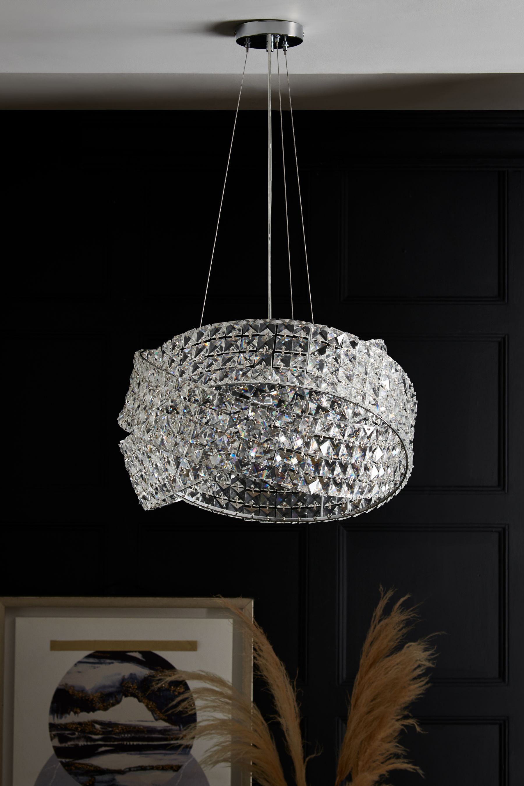 Clear Venetian 5 Light Chandelier Ceiling Light