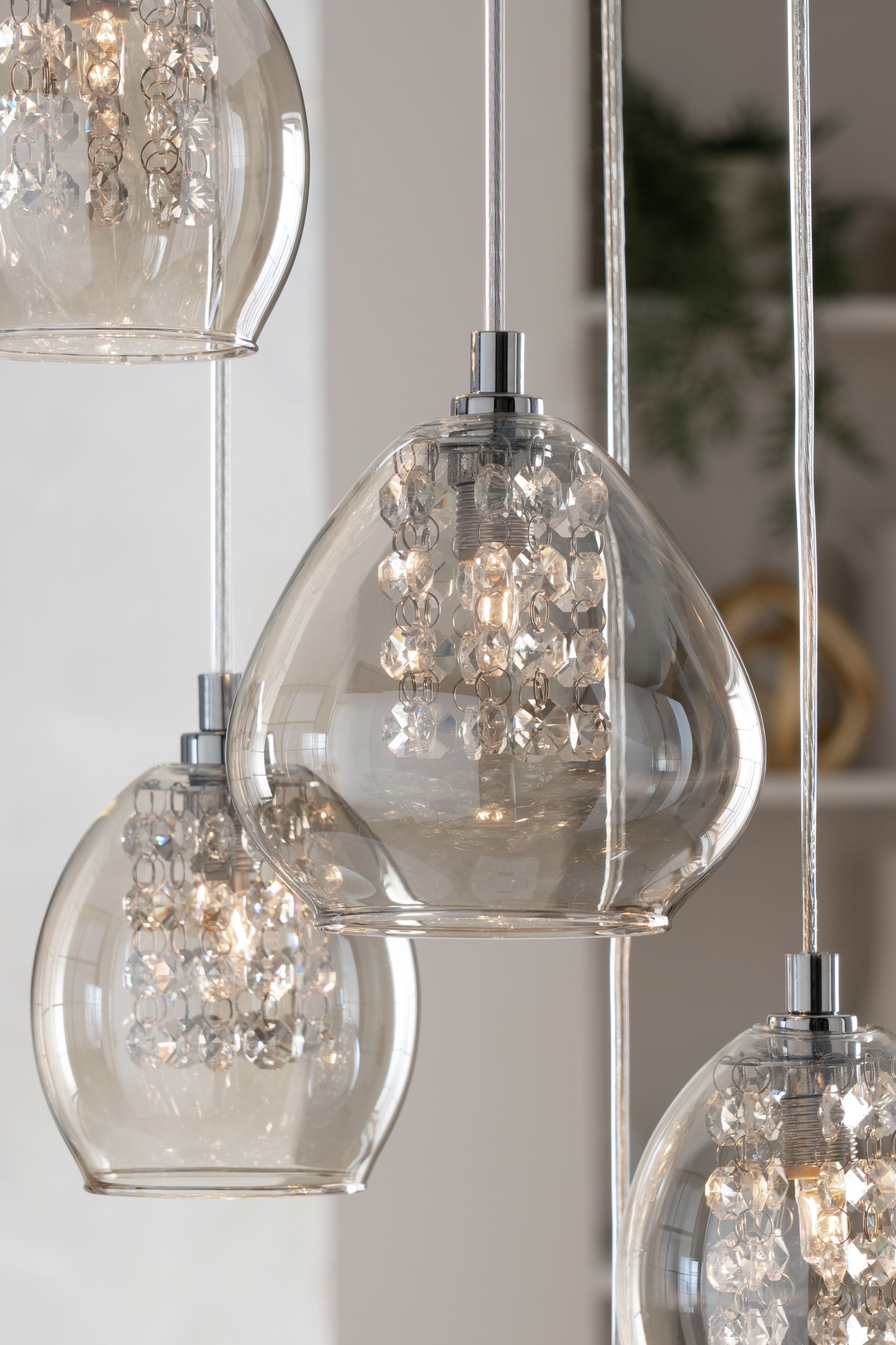 Buy Mink Brown Bella 5 Light Cluster Ceiling Light from the Next