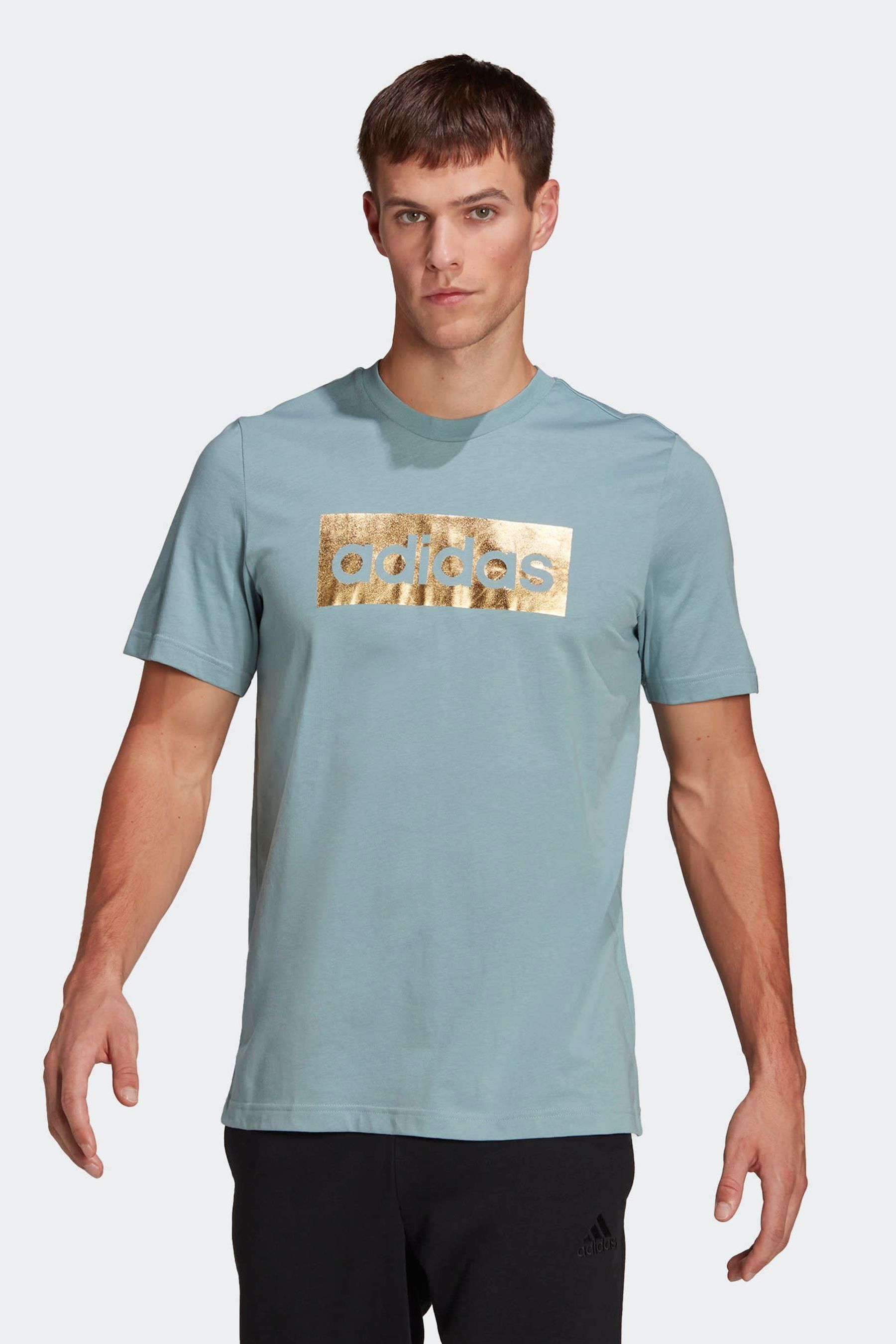 Adidas box logo t shirt best sale